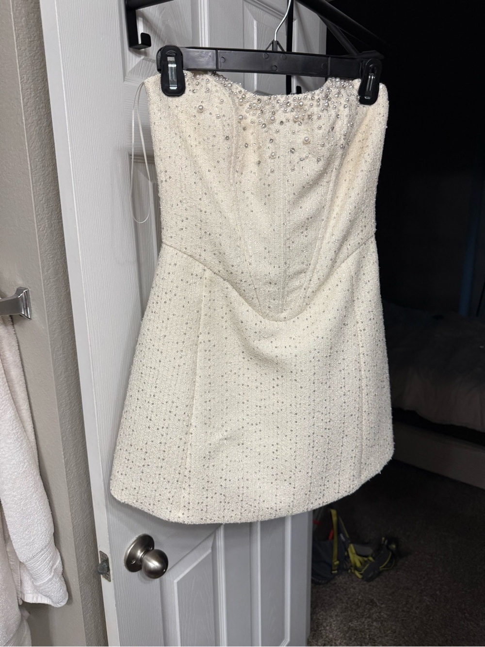 Lorrie Tweed Corset Mini Dress